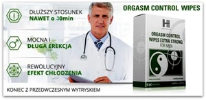 ORGASM CONTROL WIPES EXTRA STRONG -6 CHUSTECZEK NA PRZEDWCZESNY WYTRYSK MĘŻCZYZN - Bild 1 von 3