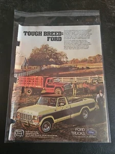 1978 Ford Tough Breed Pickup Truck Vintage Print Ad/Poster Promo Magazine Page - Picture 1 of 1