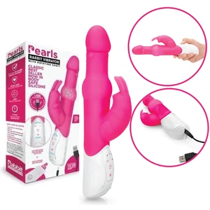 USB Rechargeable Rotating Shaft Rabbit Vibrator Multi-Speed Bunny Adult Sex Toy - Picture 1 of 12