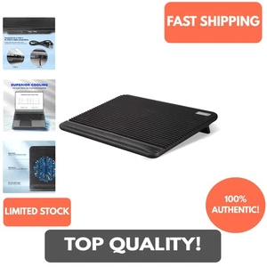 Lightweight USB-Powered Laptop Cooling Pad with Big Silent Fans - Black, 11-17" - Afbeelding 1 van 9