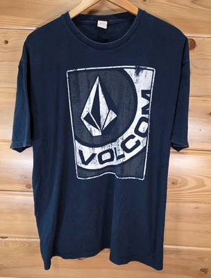 VTG Volcom T Shirt Men XL Blue Logo Y2K Skate Skateboarding Grunge - Image 1 of 4