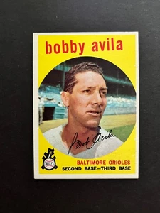 1959 TOPPS #363 BOBBY AVILA NRMT - Foto 1 di 2