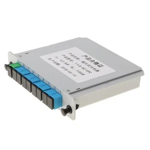 1 à 8 SC/UPC Répartiteur Fibre Verre PLC Inséré FTTH - Photo 1/7
