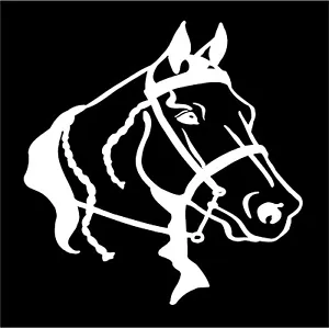 Gang Pferdekopf Aufkleber Reiter Auto Fenster Anhänger Vinyl Sticker Grafik - Bild 1 von 4