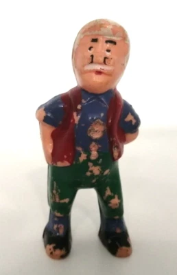 Ancienne Figurine Gepetto Jouet Disney Pinocchio +/- 6.5 cm - Photo 1/2