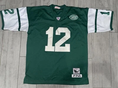 Camiseta deportiva Mitchell & Ness Throwback 1969 Joe Namath #12 de los New York Jets talla 52 usada Foto 1 de 4