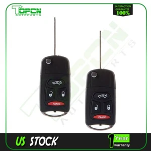 2 For Jeep Wrangler Patriot 2009 2010 2011 2012 Key Fob Shell Replacement - Picture 1 of 8