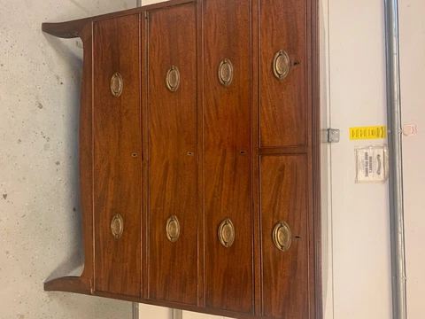 Victorian Mahogany chest of drawers Antique, Hollywood Regency Cover