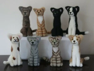 Needle Felted Cats. Handmade items. Free UK Postage - Picture 1 of 41