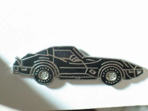 1978 Corvette Pin Badge Black Corvette Auto Pin , Lapel Pin,  (1) Pin, (**)* - Picture 1 of 3