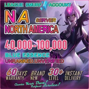 NA✨✨League of Legends LOL SMURF Acc 40.000➥100.000 BE IP🔋CAPS Level 30 Unranked