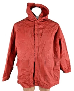 Vintage Red Hunting PVC Ozark Trail Quilted Puffer Rain Jacket Men's M - Picture 1 of 9