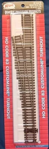 Atlas HO #6 Code 83 Neusilber #563 Linkshand Custom Line Turn Out NEU - Bild 1 von 3