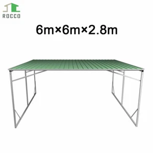 Vehicle Shelter 6m x 6m x 2.8m Steel Backyard Carport Flat Steel - Picture 1 of 1