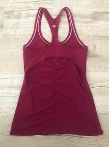 Lululemon Cool Racerback Shine On Tank Top Limited Edition 2 Mesh Berry Rumble - Picture 1 of 5