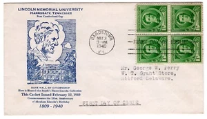 #879 Stephen Collins Foster FDC 1940 Famous Amer - Lincoln Memorial Univ TN - Picture 1 of 2