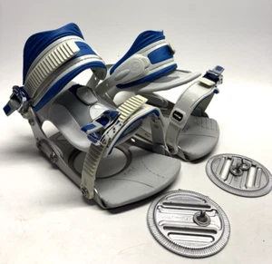 NEW LX Ride Mens Snowboard Binding Gray/Blue Adjustable Size L - Picture 1 of 13