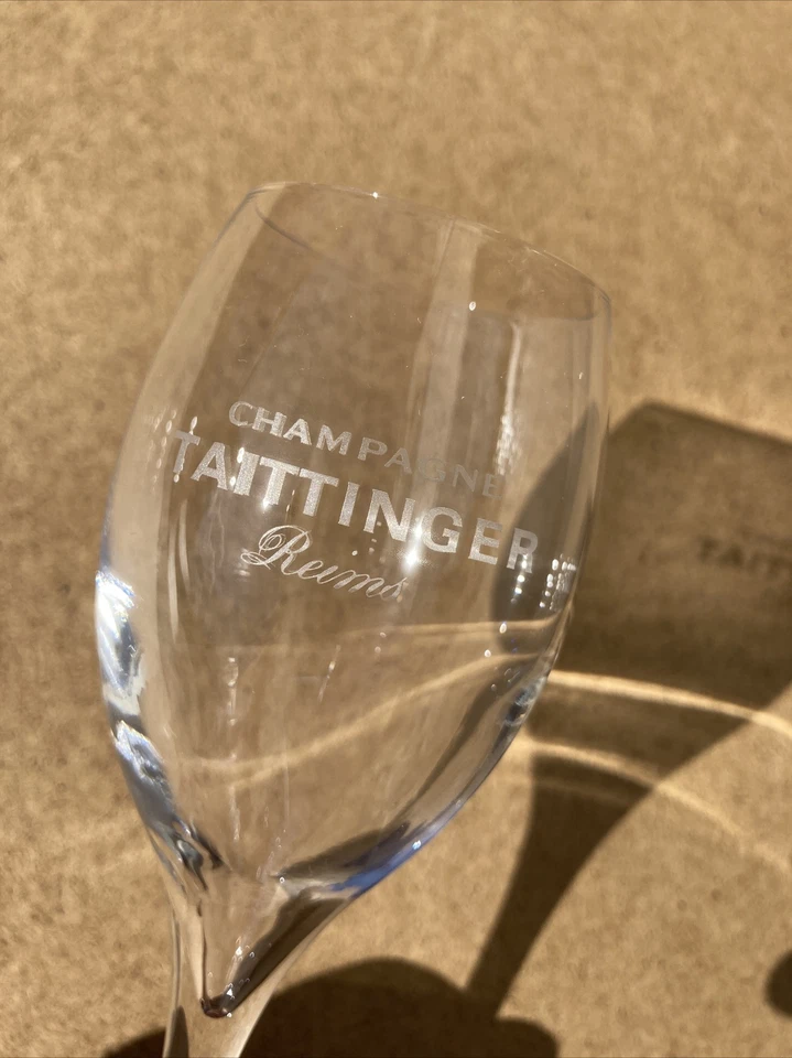 VERRE FLUTE CHAMPAGNE TAITTINGER LEHMANS OPALE REIMS FRANCE (lot de six) - Photo 1/4