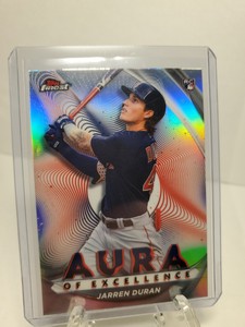 Jarren Duran 2022 Topps Finest  RC Aura of Excellence Refractor Red Soxs