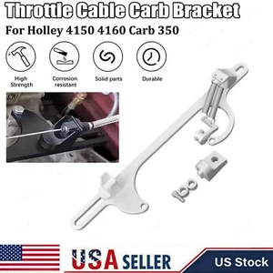 Carburador con soporte de carburador de cable de acelerador 350 para Holley aluminio serie 4150 4160 - Imagen 1 de 16
