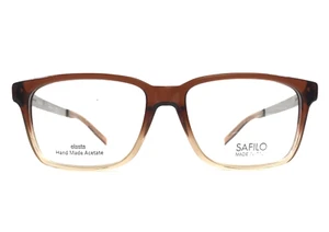 Safilo Eyeglasses Frames Elasta SA1029 V4D Brown Fade Silver Square 53-16-145 - Picture 1 of 12