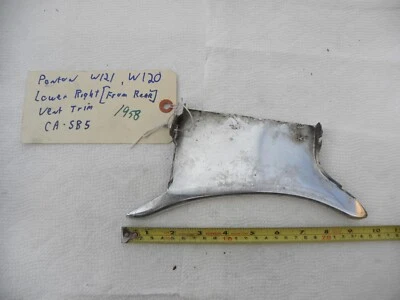 Mercedes Benz Ponton W120 W121 180a 190 Lower Right Below Hood Vent Trim sb5 Foto 1 de 4