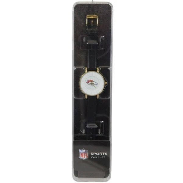 Reloj Denver Broncos Estilo Lunar Banda Negra Sparo Deportes NFL Oficial Foto 1 de 1
