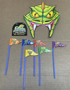 KNEX Screamin Serpent Roller Coaster K'NEX Original Replacement Flags Snake Sign - Picture 1 of 5