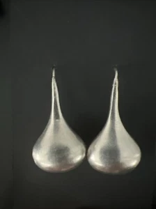 Vintage Taxco Mexico TB-51 Sterling Silver Teardrop Dangle Earrings 16.3 Grams - Picture 1 of 6