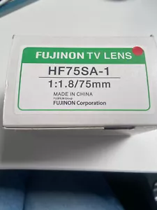 FUJINON HF75SA1 TV Camera Lens 1: 1 .8/75MM C Mount - NEW - Picture 1 of 3