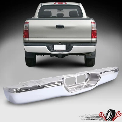 Steel Chrome Rear Step Bumper Face Bar for Toyota Tundra Pickup Truck 2000-2006 Foto 1 de 4