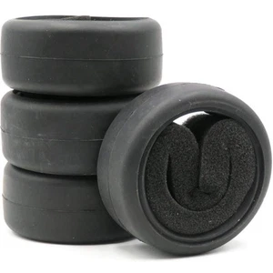 4pcs RC 1/10 On Road Slick Tire Rubber Tyre Fit for 1:10 Touring Drift Car Wh... - Picture 1 of 8