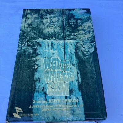 WHITE-WATER SAM (1978) Keith Larsen Grizzly Adams-like Mountain Man BIG BOX VHS - Image 1 of 4