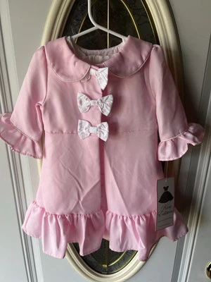 Conjunto de vestido y abrigo de 2 piezas 3T para niñas pequeñas ediciones raras nuevo con etiquetas Foto 1 de 4
