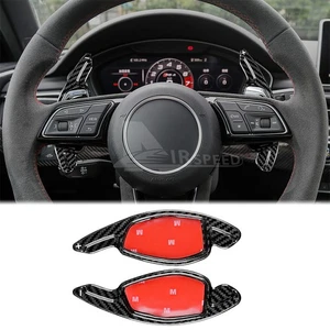 Fits Audi RS3 RS5 2017-2019 Steering Wheel Paddle Shifter Extension Carbon Fiber - Picture 1 of 9