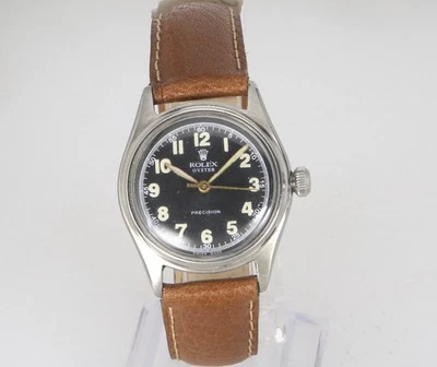 Rare 1946 Rolex 4444 31mm Oyster Manual Stainless Steel Mens Swiss Watch - Image 1 of 4