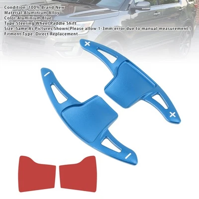 Steering Wheel Paddle Shifter Extension For Ford Explorer 13-19 Aluminium Blue Foto 1 de 4