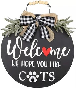 Qmpro Welcome We Hope You Like Cats - Picture 1 of 5