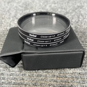 Genuine Japan 72mm Close-Up Lens Set +1 +2 +4 Glass Lens Filter Japan 72 mm - Picture 1 of 5
