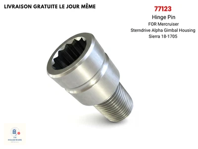 77123 Hinge Pin FOR Mercruiser Sterndrive Alpha Gimbal Housing Sierra 18-1705 - Image 1 of 4