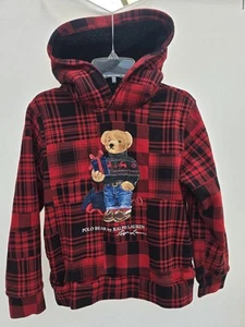 Polo Ralph Lauren Polo Bear Big Boys Hoodie Pull Over 10-12 - Picture 1 of 5