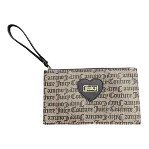 Bolso sin asas tipo billetera marrón para mujer Y2K Juicy Couture vintage de Los Ángeles - Imagen 1 de 9