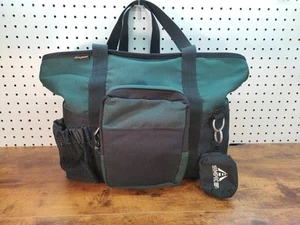Ampac Green and Black Tote Bag Zip Up for Outdoors 15" x 12" - Picture 1 of 8