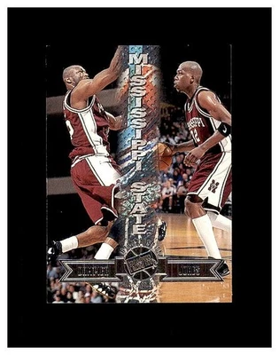1996 Press Pass Card #42 Dampier/Jones Mississippi State Bulldogs Silver ROOKIES - Image 1 of 2