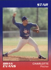 1989 Charlotte Rangers Star #7 Brian Evans