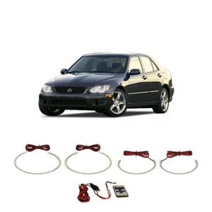 Bright White RF LED Headlight Halo Ring Kit for Lexus is300 01-05 - Picture 1 of 9