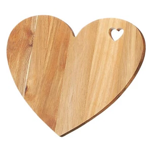 New - Large Heart Charcuterie Board - Wooden Cutting Heart Shaped Chopping Board - Picture 1 of 12