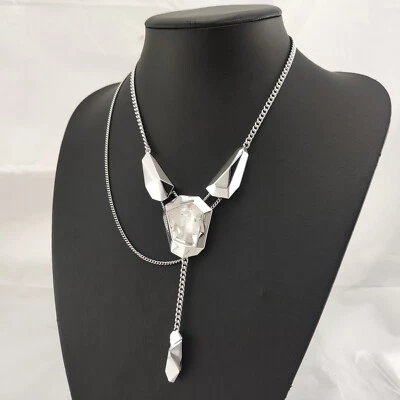 ⭐ Atelier Swarovski by Jean Paul Gaultier Halskette Collier Stein Silber 146 ⭐ - Bild 1 von 4