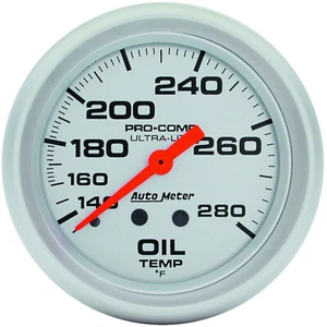 AMT-4441 Autometer Gauge, Ultra-Lite, Oil Temperature, 2 5/8 in, 140-280 Degrees - Picture 1 of 1