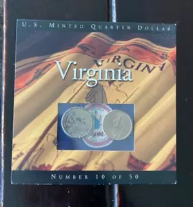 2000 Coins of America State Quarter Set - VIRGINIA #10 of 50 Uncirculated - Picture 1 of 2